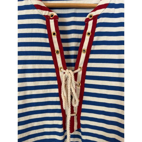 J. Crew Striped Nautical Maxi Dress Red & Blue - XS/S - Picture 4 of 8
